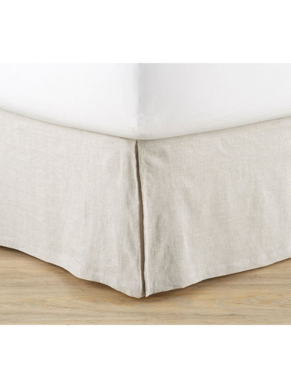 Pottery Barn Belgian Flax Linen Bed Skirt in Flax Size Twin/Twin XL